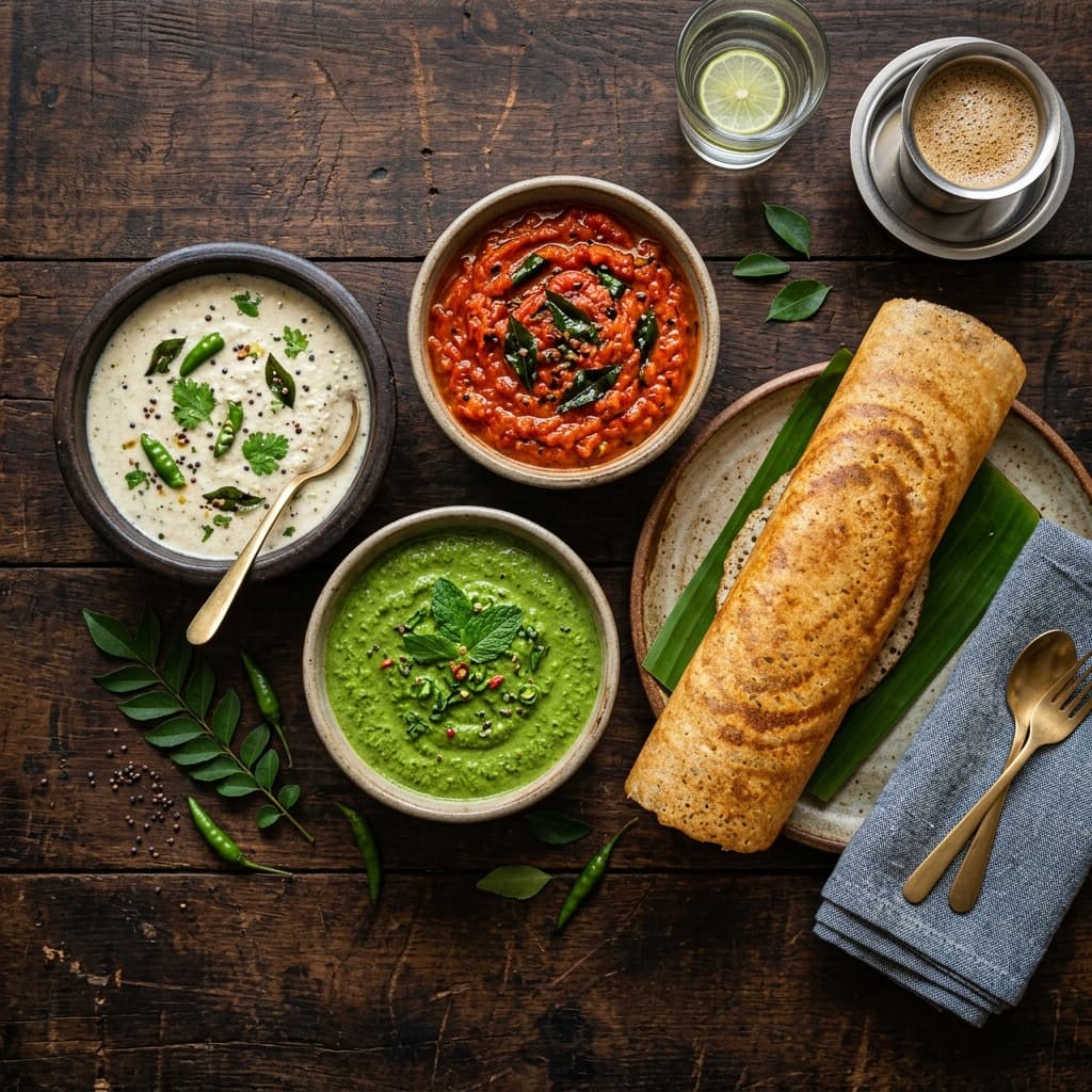Pairing Guide: The Best Chutneys for Your Dosa